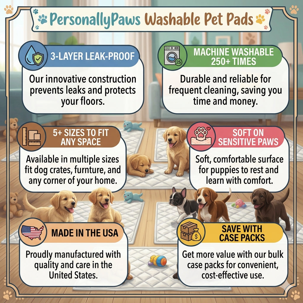 34x36 Blue Plaid Washable Puppy Potty Pee Pee Pads