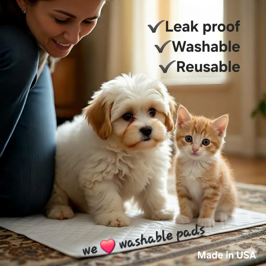 Washable Reusable Pet Pads for Dogs & Cats