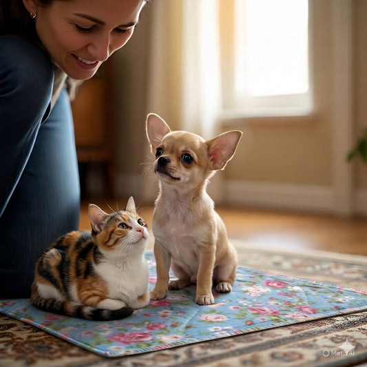 Floral Print Washable Pet Pads